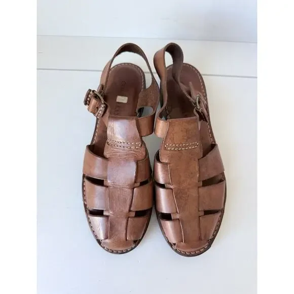 COLE HAAN FISHERMAN Sandals Women's Size 11 AA Brown Shoes 100% Leather Brazil - Picture 5 of 10